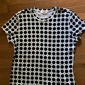 Talbots polka dot tshirt